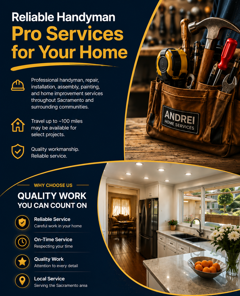 Andrei Home Services — professional handyman services and quality work in Sacramento
