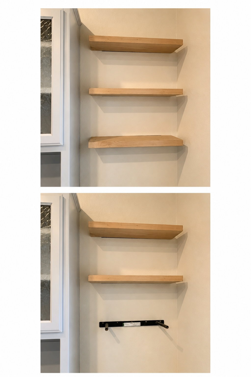 Completed shelving project