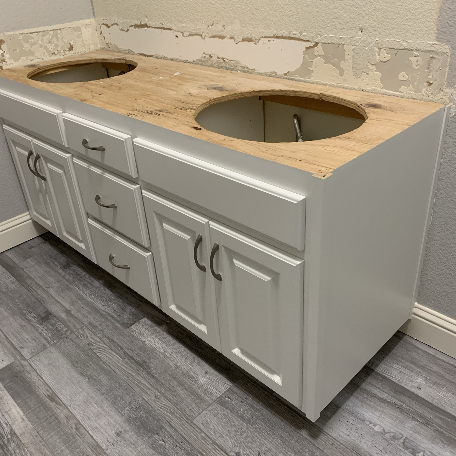 Completed home improvement project